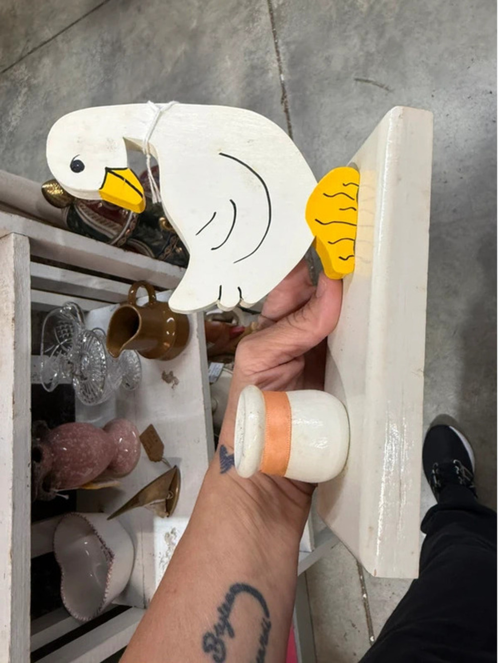 Vintage Duck candle holder